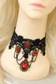 Vintage-Punk-Vampire-Lace-Necklace-with-Tassel-LC0871